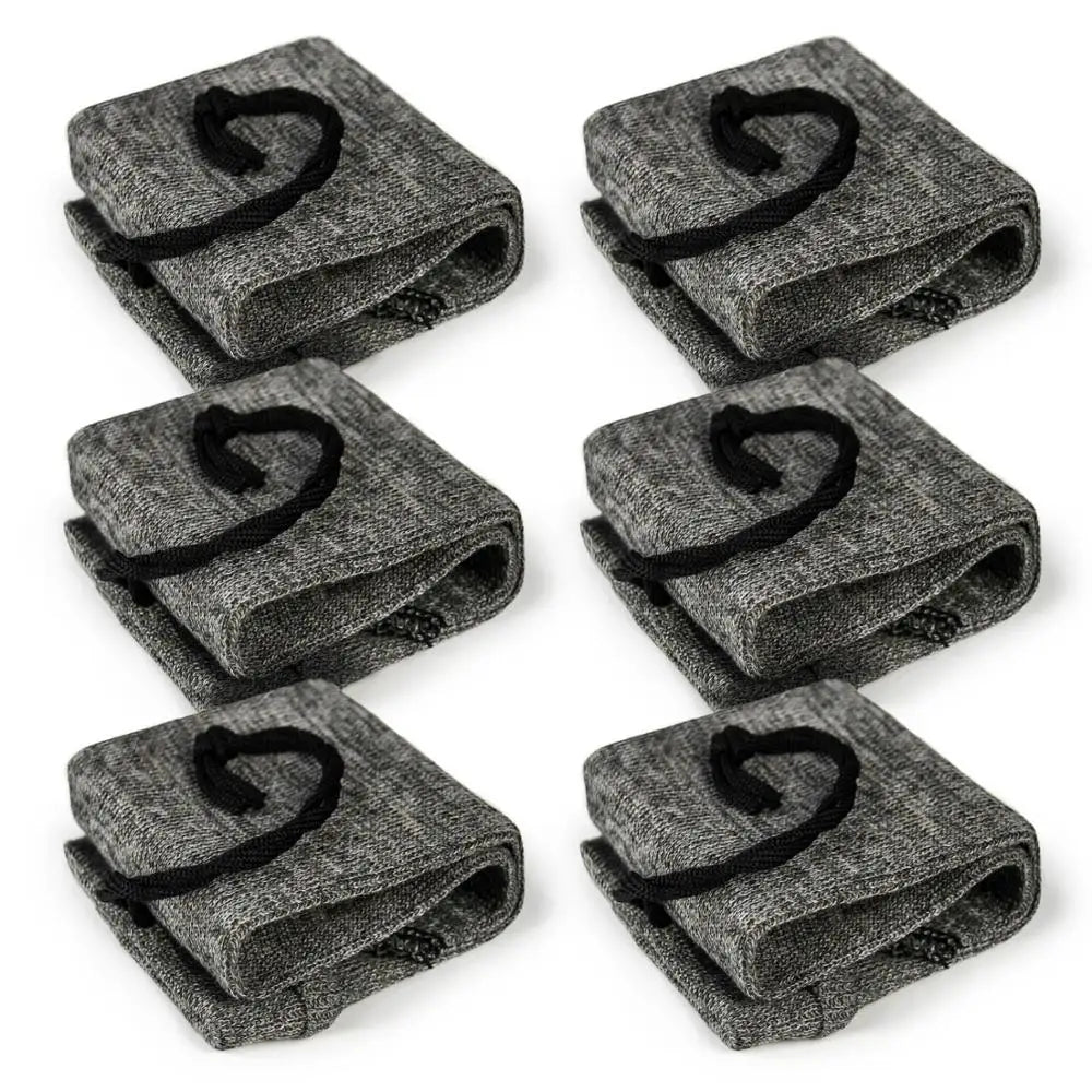 GUGULUZA 6Pcs Gun Socks Silicone Treated Knit  Handgun Cover Moistureproof Case for Pistol Revolver Glock Storage Sleeve