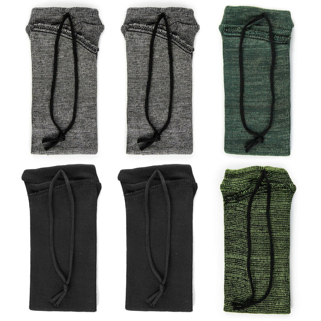 GUGULUZA 6Pcs Gun Socks Silicone Treated Knit  Handgun Cover Moistureproof Case for Pistol Revolver Glock Storage Sleeve