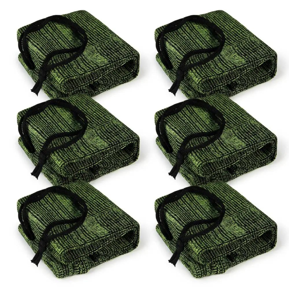 GUGULUZA 6Pcs Gun Socks Silicone Treated Knit  Handgun Cover Moistureproof Case for Pistol Revolver Glock Storage Sleeve
