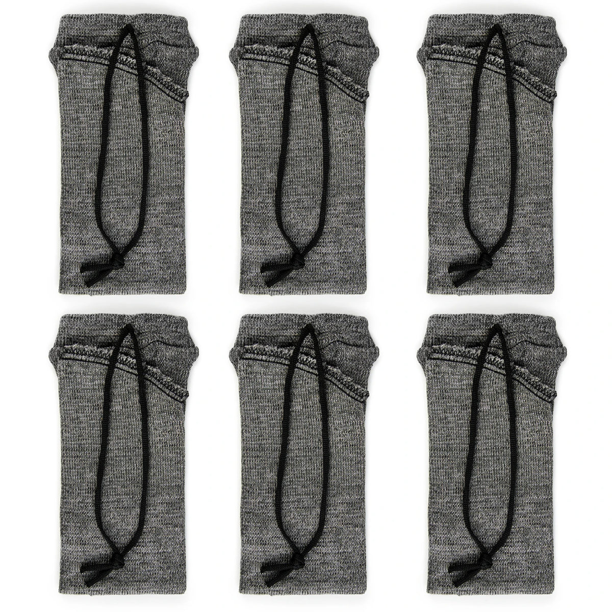 GUGULUZA 6Pcs Gun Socks Silicone Treated Knit  Handgun Cover Moistureproof Case for Pistol Revolver Glock Storage Sleeve