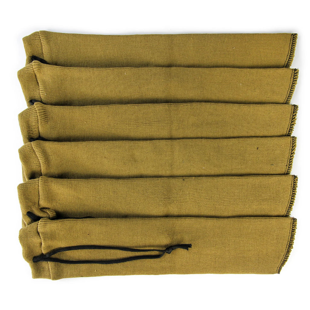 GUGULUZA 6Pcs Gun Socks Silicone Treated Knit  Handgun Cover Moistureproof Case for Pistol Revolver Glock Storage Sleeve