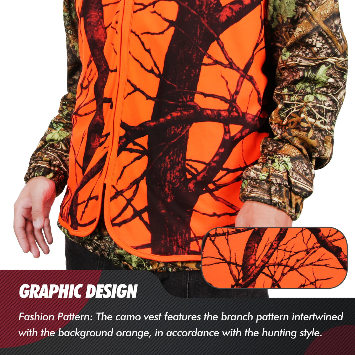 GUGULUZA M-4XL Men's Outdoor Vest Hiking Fishing Camping Hunting Orange Waistcoat Quick-dry Breathable Polyester Chaleco Tactico