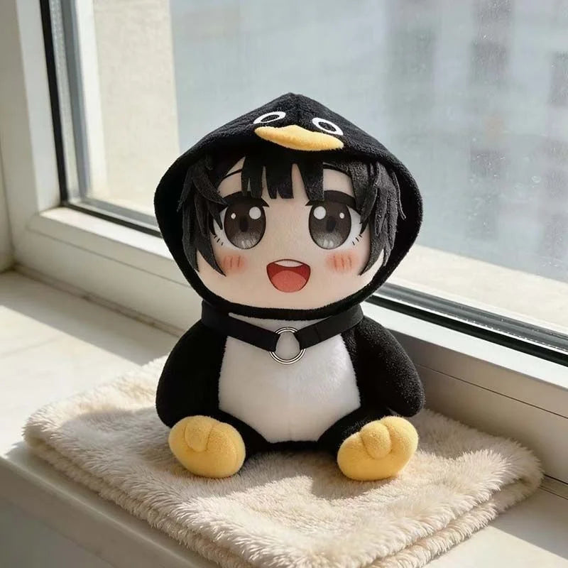 Cute Gugu Gaga Gugugaga Doll Anime Girl in Penguin Onesie Plush Toy Soft Kawaii Endministrator‌ Cute Game Anime Plushie for Fans