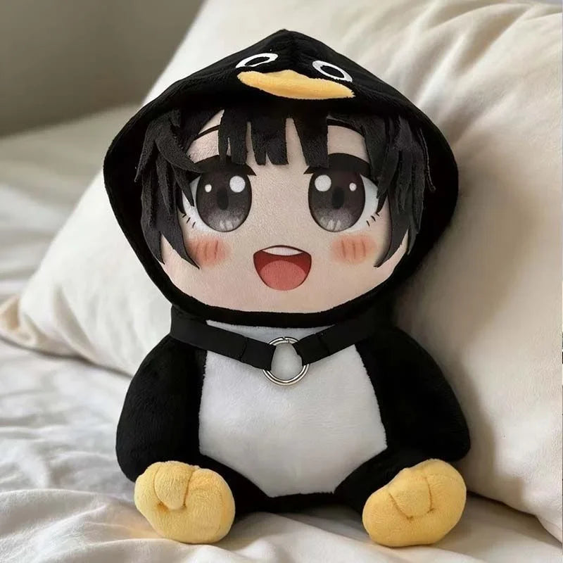 Cute Gugu Gaga Gugugaga Doll Anime Girl in Penguin Onesie Plush Toy Soft Kawaii Endministrator‌ Cute Game Anime Plushie for Fans
