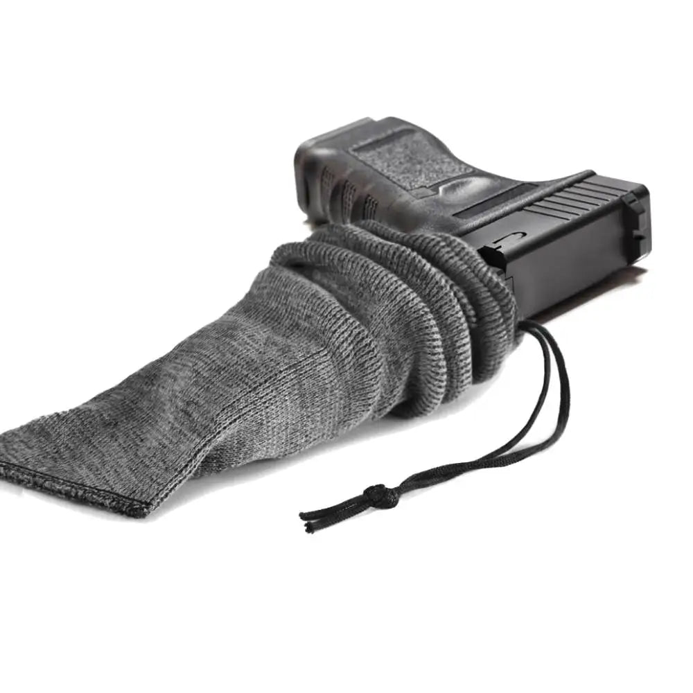 GUGULUZA 6Pcs Gun Socks Silicone Treated Knit  Handgun Cover Moistureproof Case for Pistol Revolver Glock Storage Sleeve