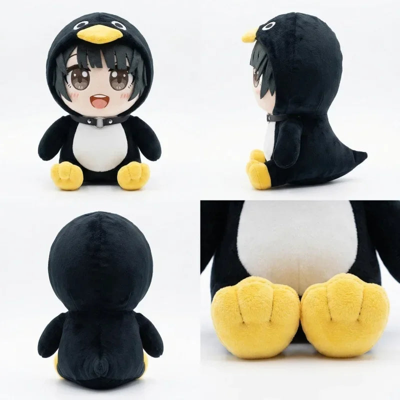 Cute Gugu Gaga Gugugaga Doll Anime Girl in Penguin Onesie Plush Toy Soft Kawaii Endministrator‌ Cute Game Anime Plushie for Fans