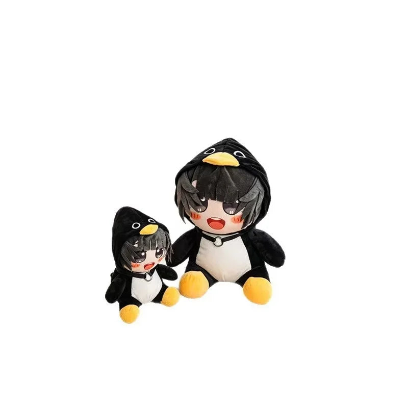 Cute Gugu Gaga Gugugaga Doll Anime Girl in Penguin Onesie Plush Toy Soft Kawaii Endministrator‌ Cute Game Anime Plushie for Fans