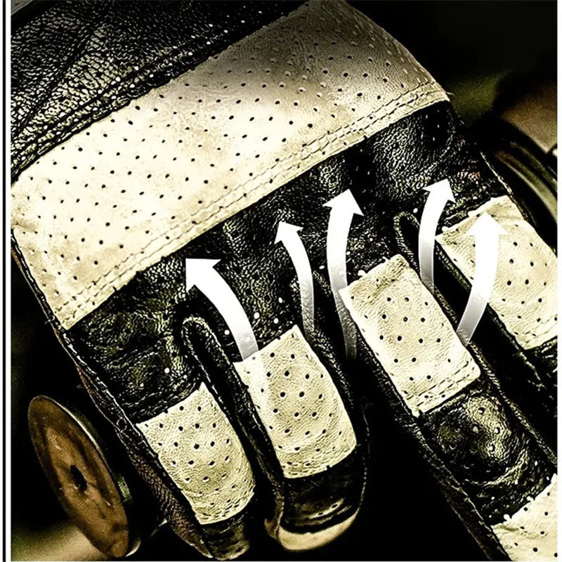 Uglybros Goat Genuine Leather Motorcycle Gloves Unisex Spring Autumn Motocross Riding Glove Retro Moto Motorcyclist Gloves Touch