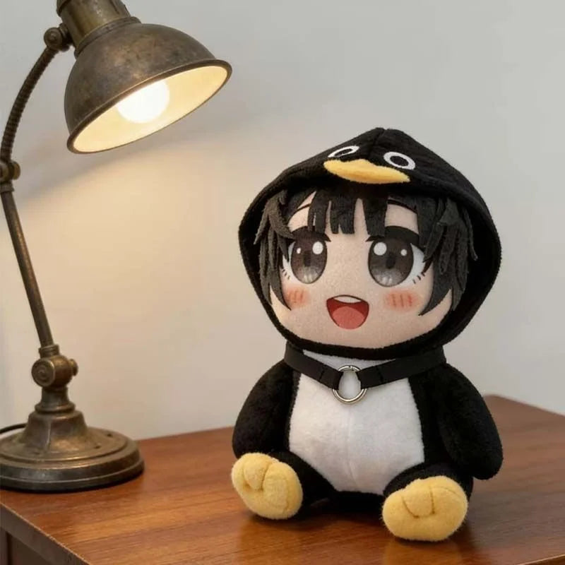 Cute Gugu Gaga Gugugaga Doll Anime Girl in Penguin Onesie Plush Toy Soft Kawaii Endministrator‌ Cute Game Anime Plushie for Fans