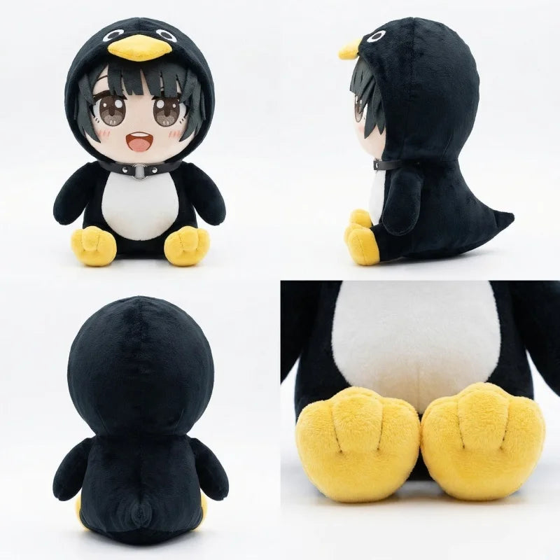 Cute Gugu Gaga Gugugaga Doll Anime Girl in Penguin Onesie Plush Toy Soft Kawaii Endministrator‌ Cute Game Anime Plushie for Fans